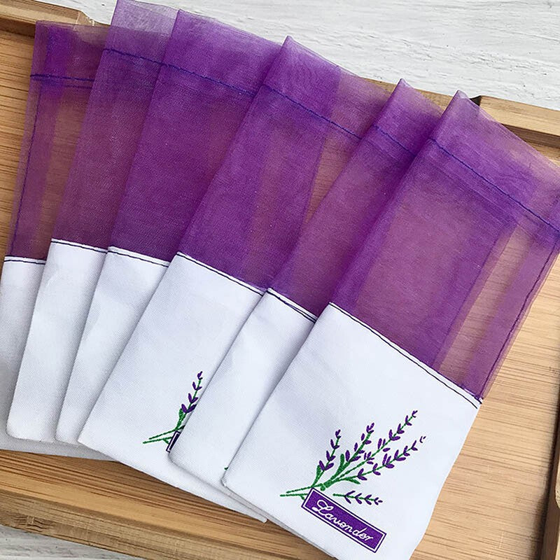 40* Lavender Empty Sachet Bag Fragrance Pouch Purse for Storage Spice Portable