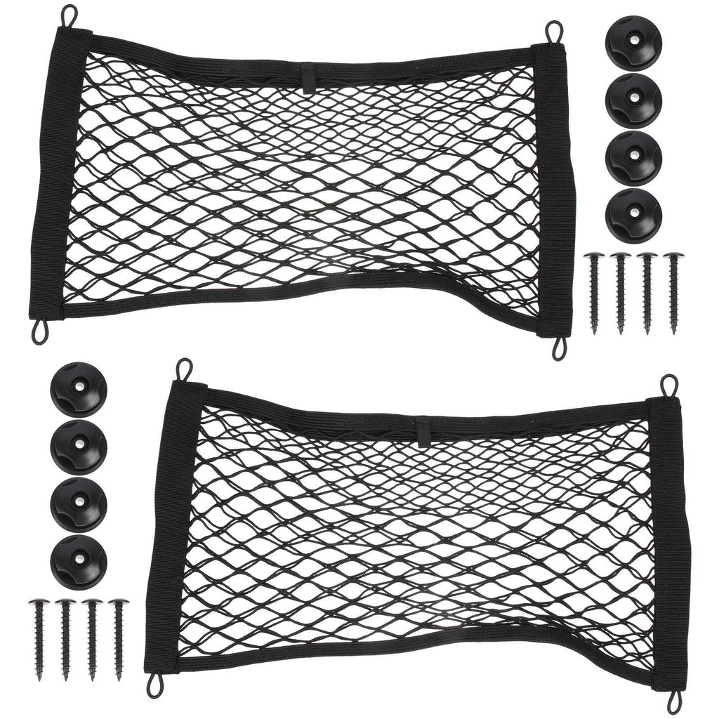 2Pcs Multifunctional Mesh Cargo Net Multi-pocket Organizer Small