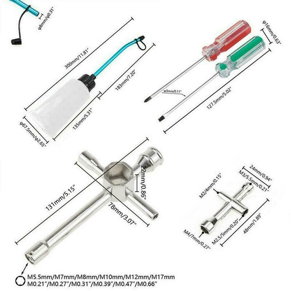 RC Nitro GAS Power Engine Starter Kit Glow Plug Igniter Car