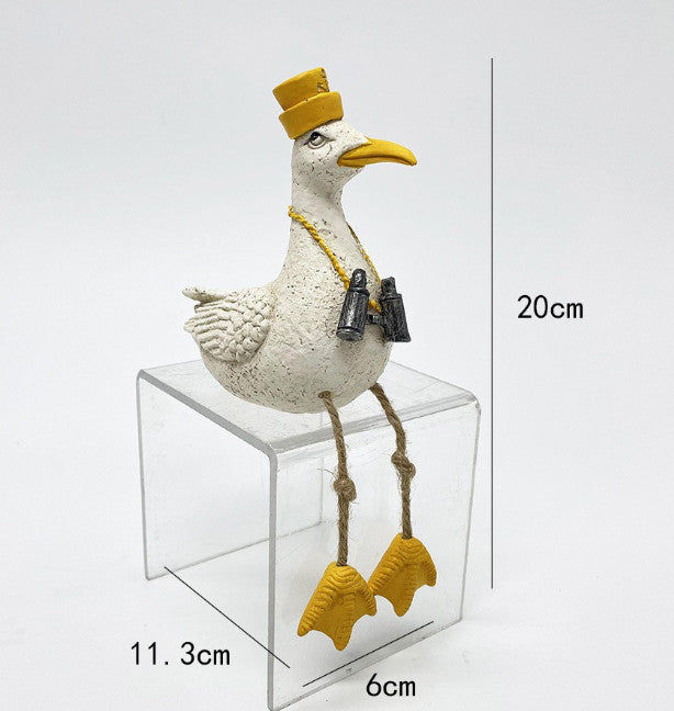 Seagull Fun Bathroom Ornament Home Decor 20*6*11.3CM