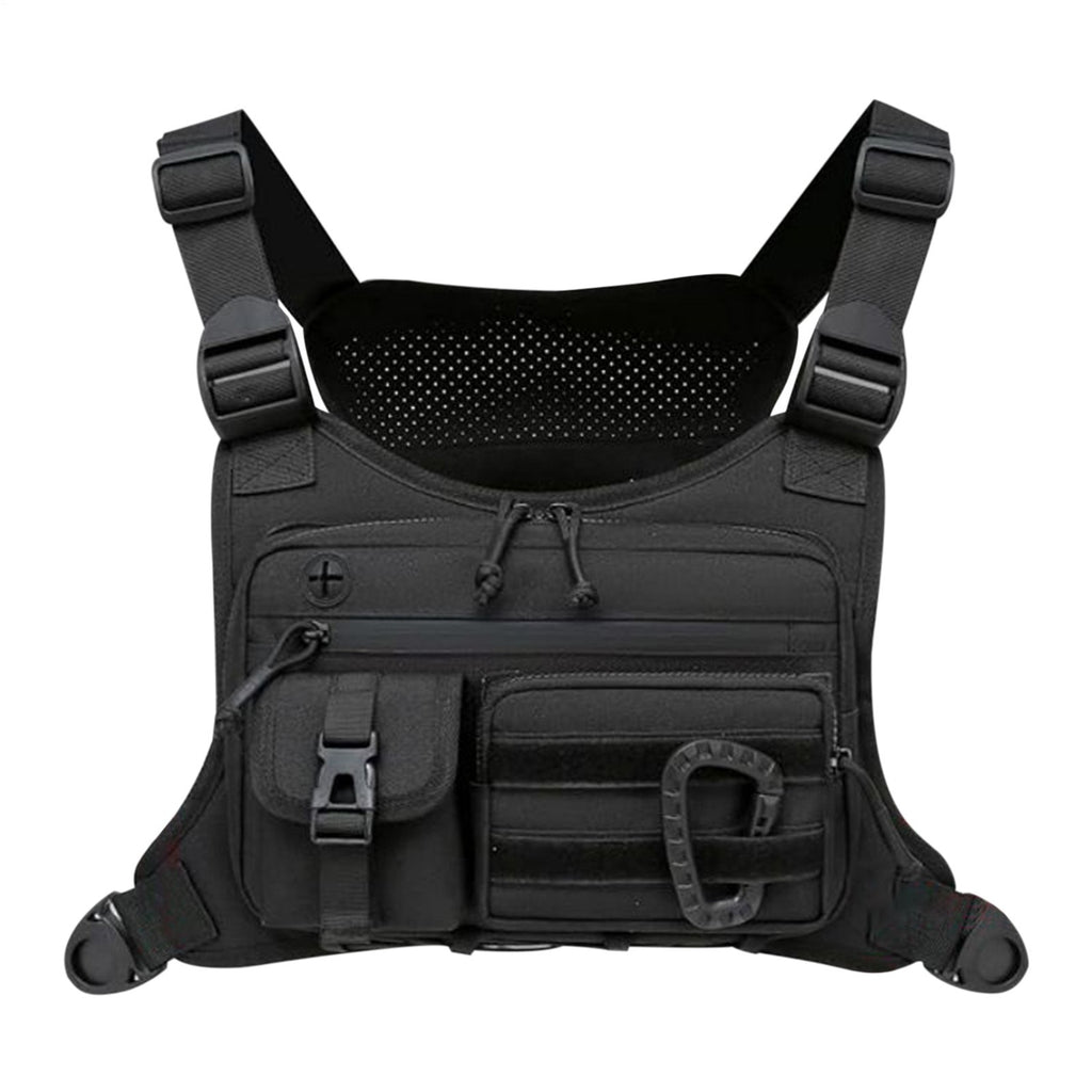Sport Tactical Combat Chest Rig Bag Front Pouch Recon Kit Pack Protective Vest
