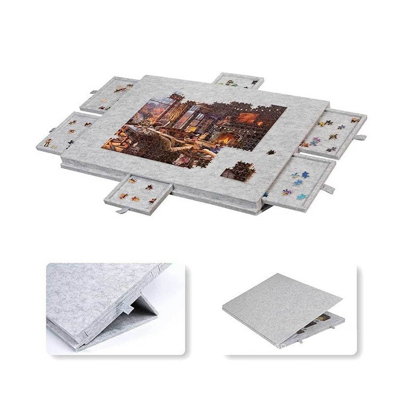 1000Pcs jigsaw Puzzle Board Portable Felt Puzzle Plateau Puzzle Table UK