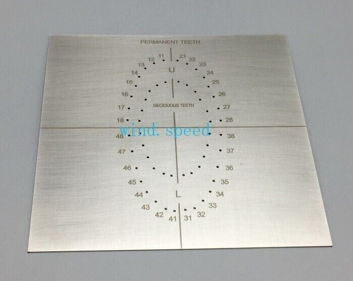 UK 1 Pc Dental Rubber Dam Template Oral Dams Punch Hole Quality Guaranteed Metal