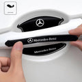 8pcs Black Car Door Handle Bowl Scratch Sticker Protector Film for Mercedes Benz