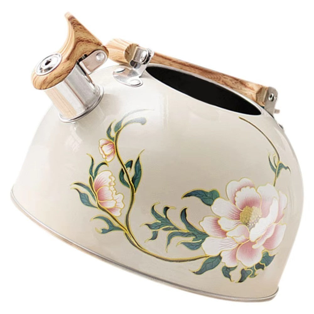 3L Stainless Steel Whistling Kettle Teapot Gas Induction Cooker Compatible
