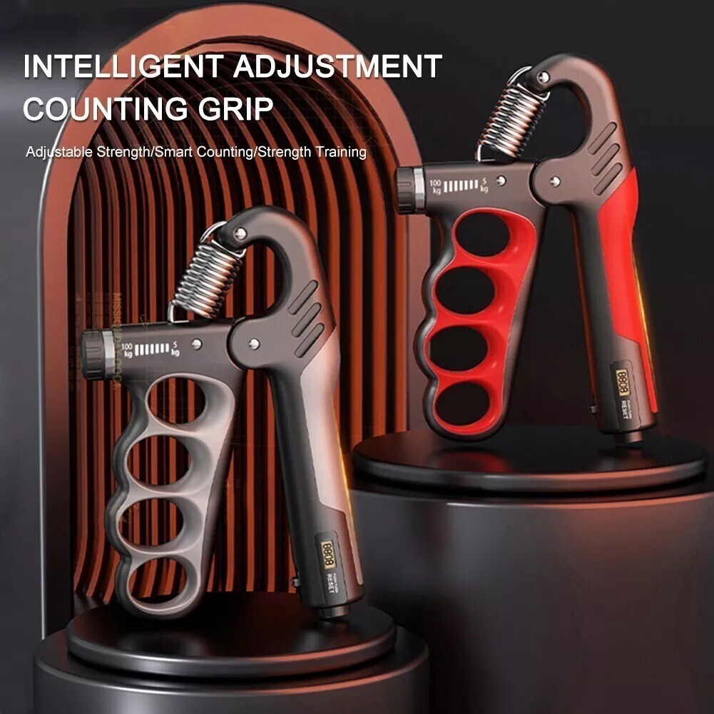 5-100KG Adjustable Grip Strengthener Hand and Forearm Trainer with Counter
