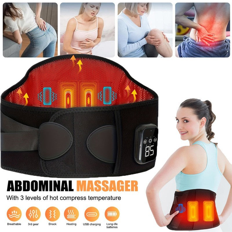 Heating Massage Waist Belt Cordless Pad Electric Heat Wrap For Back Relief