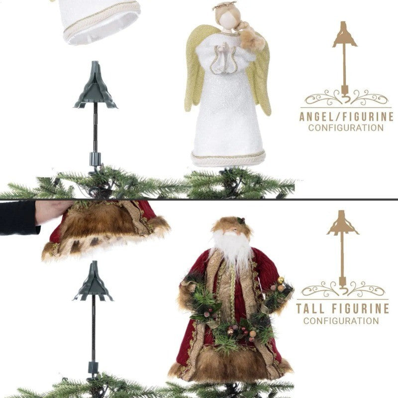 Christmas Tree Topper Holder, Twist on Tree Topper Stabilizer, Stable Support