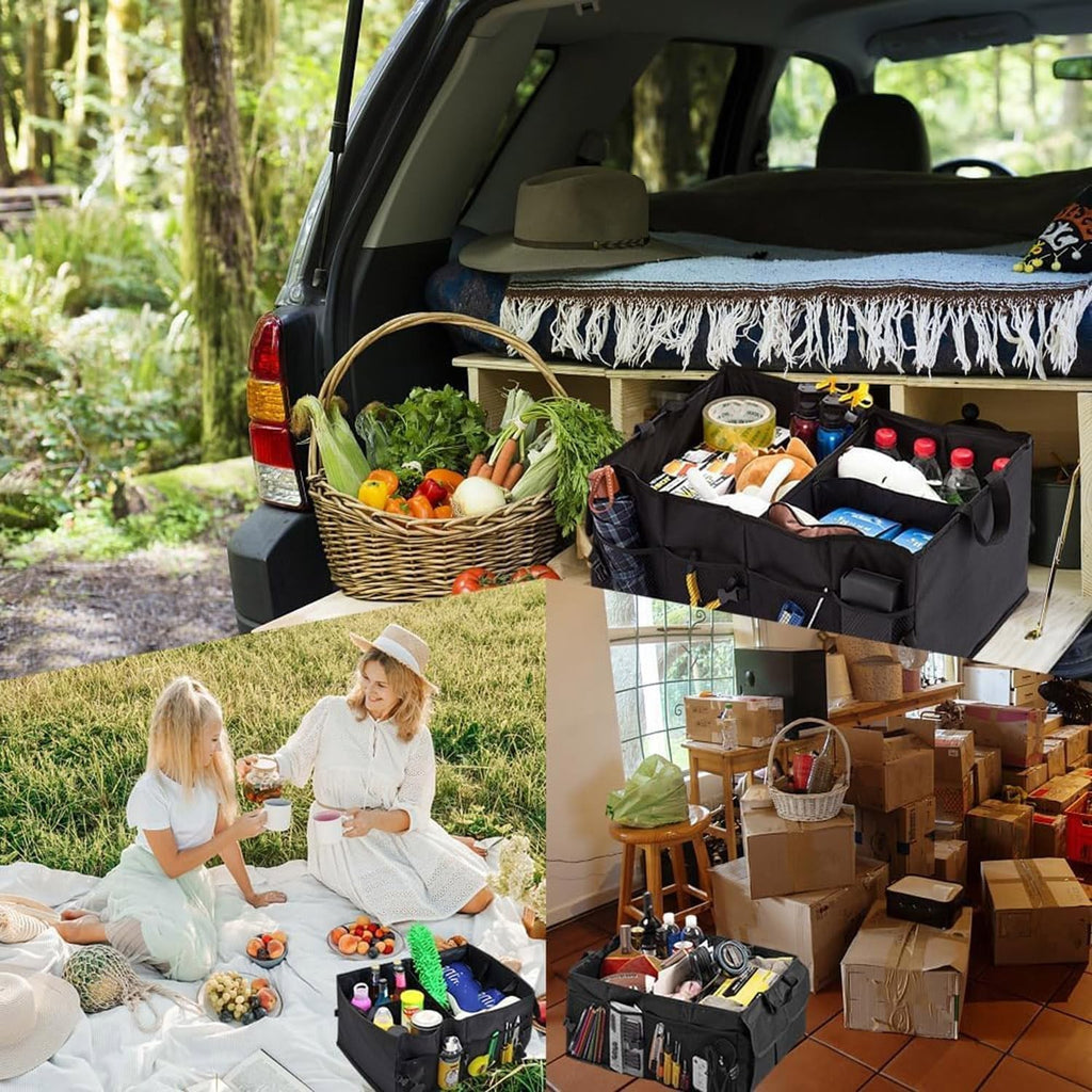 Foldable Car Boot Organiser Heavy Duty Storage Box Portable Vehicle Tidy