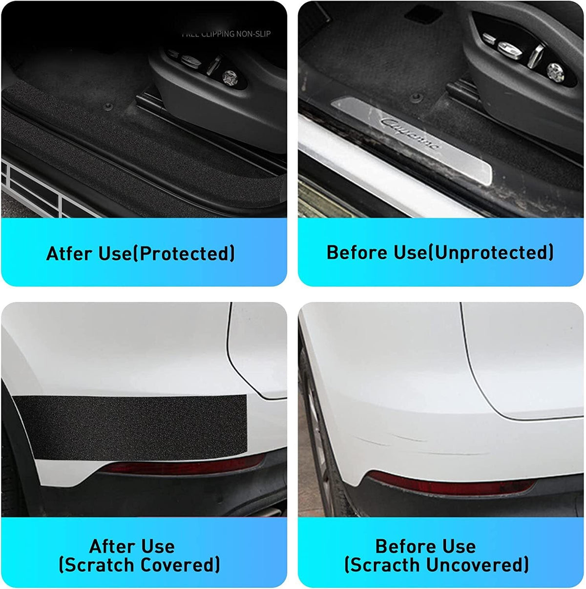 Anti Slip PEVA Nano Tape Car Door Sill Protector Adhesive Entry Guard Films