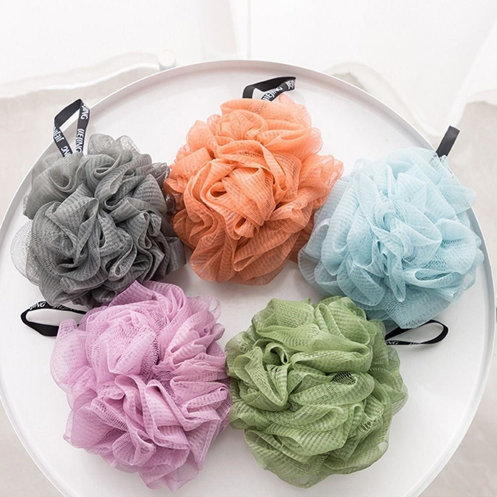Bathroom Sponge Bath Puff Soft Balls Body Exfoliate Wash Shower Ball Remove Mud