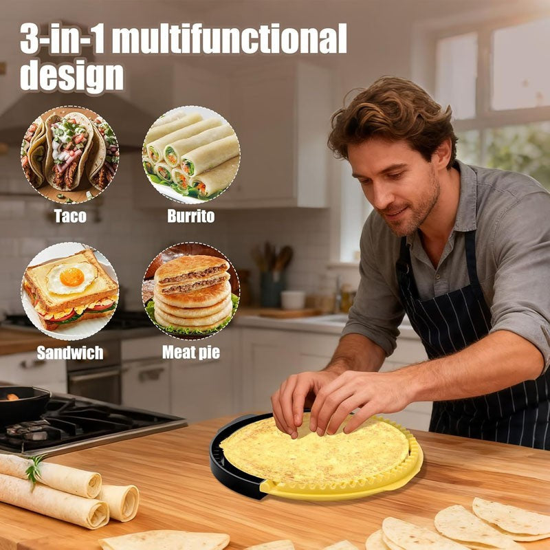 3 in 1 Tortilla Wraps Maker Sealer Adjustable Pancake Sealer for Making Burritos