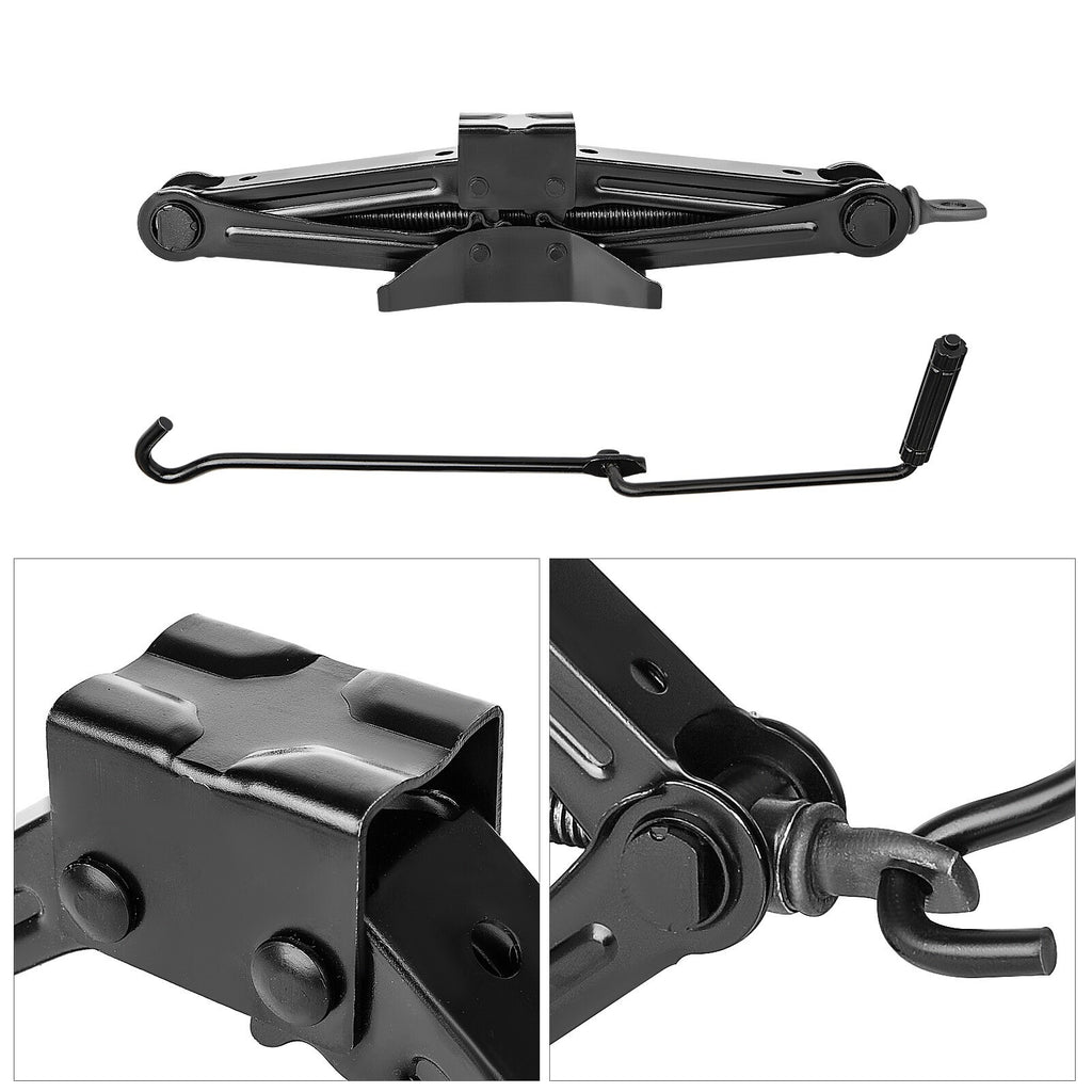 1 Ton Tonne Scissor Wind Up Jack for Car Van with Crank Speed Handle NEW
