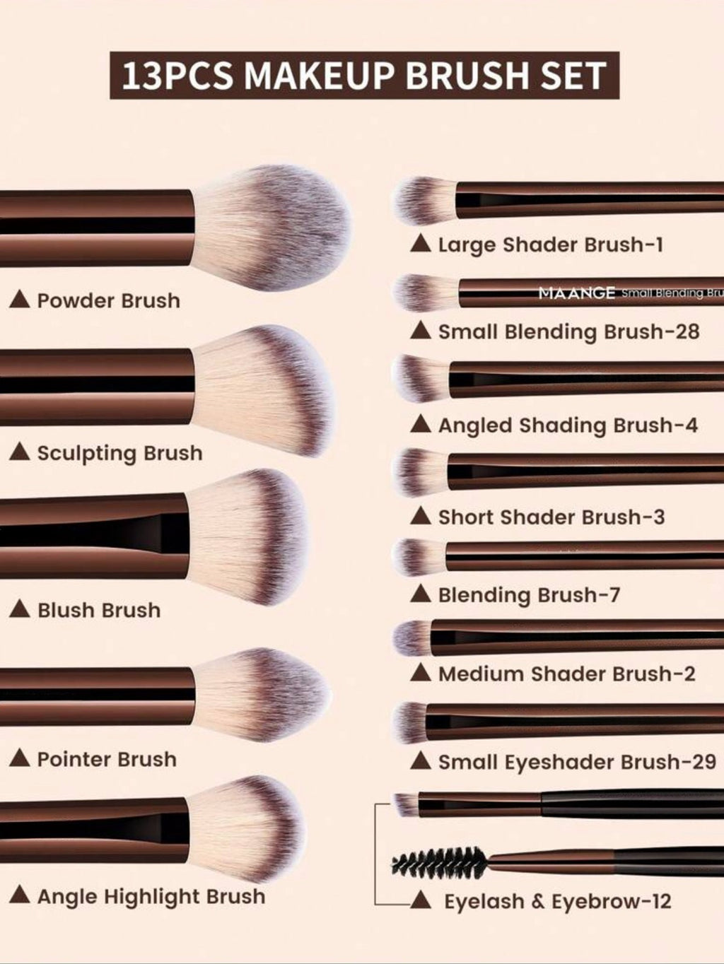 13 Pcs/ Set Makeup Brush Kit Real Techniques Naturale Foundation Powders UK