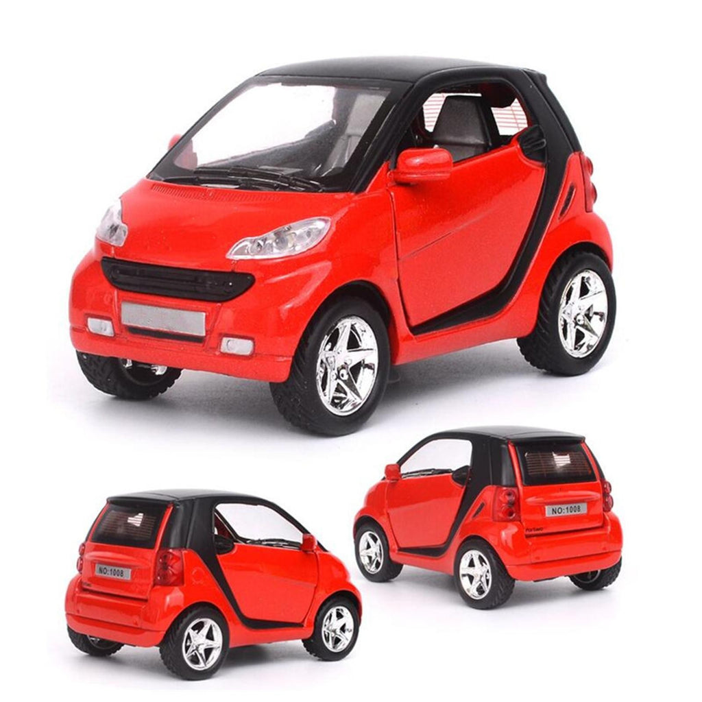 Red 1:32 Model Car Metal Diecast Toy Vehicle Kids with Sound Light Pull Back