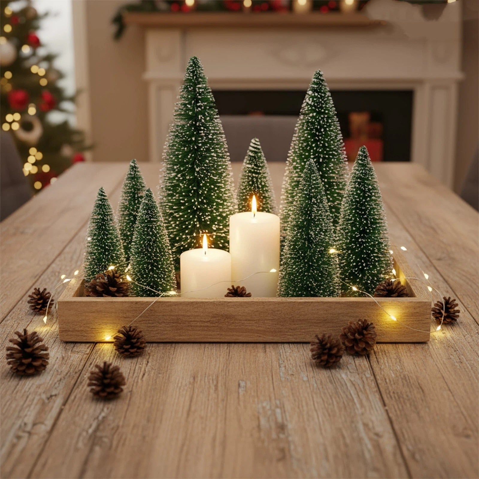 Desktop Decor Mini Christmas Tree Table Top Small Pine Tree Xmas Green for Decor