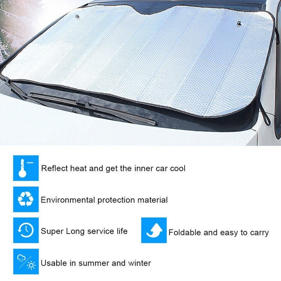 Reflective Car Windscreen Sun Shade Foldable Sunshade UV Blind Visor Protector