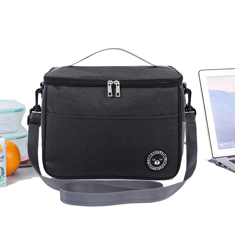 Large Insulated Lunch Bag Adult Kids Men Thermal Cool Hot Food Storage Tote Box