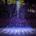 3m Waterfall Christmas Tree Lights 292 LED Solar USB Rechargeable Remote Control