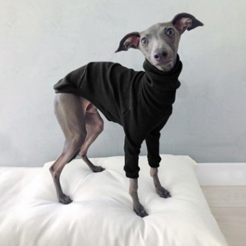 High Neck Pets Dogs Clothes Two-legged Greyhound Whippet Winter Warm Jacket Coat