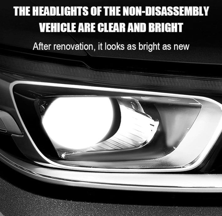 Q4 Headlight Restoration,Automotive Tourgoing Headlamp Restoration Fluid Kit
