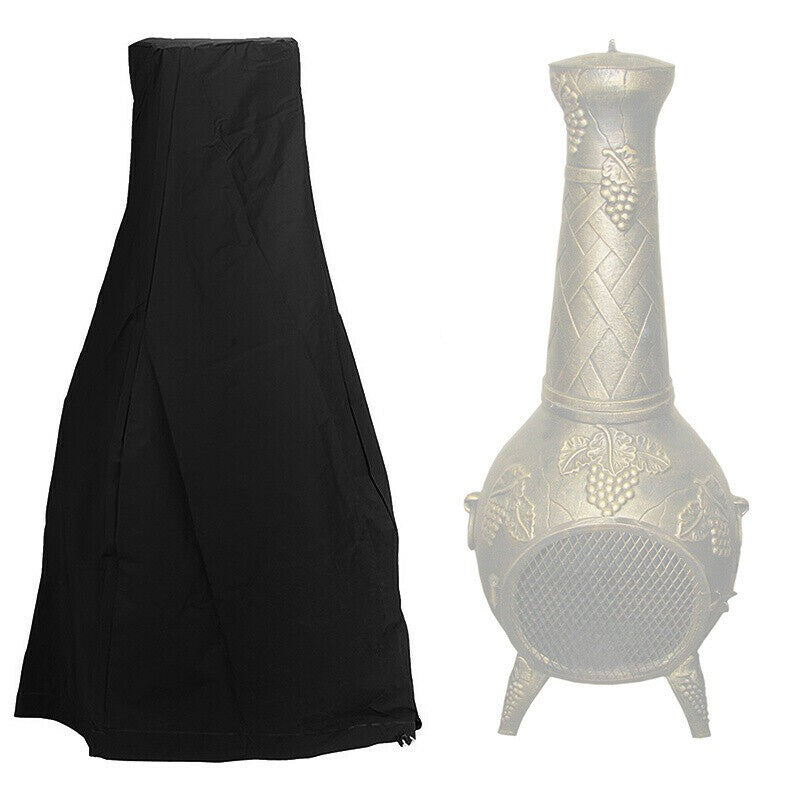 1.2M Heavy Duty BBQ Chimnea Cover Outdoor Waterproof Sun Dust Rain Protector