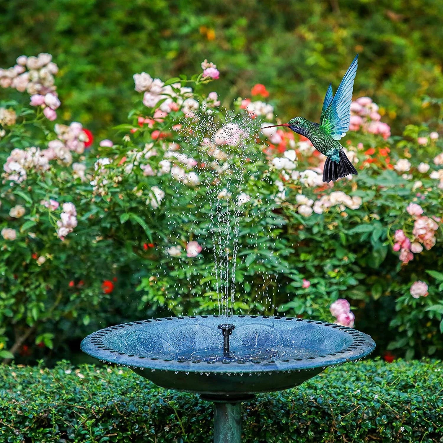 Solar Fountain Floating Pump Water Feature Garden Pool Bird Bath Pond Outdoor