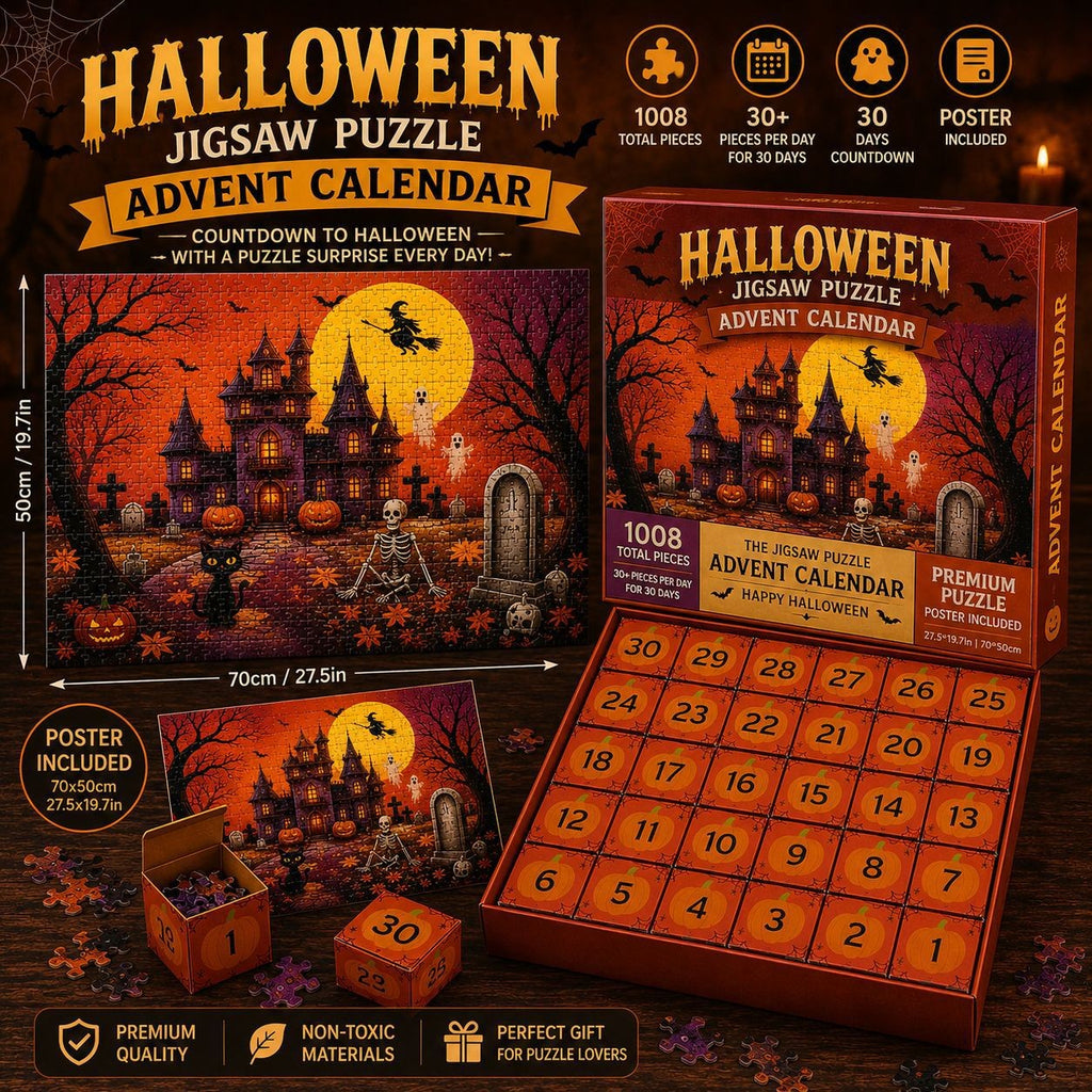 2026 Dog Breed Puzzle Advent Calendar 1000 Pieces Christmas Countdown for Dog Lo
