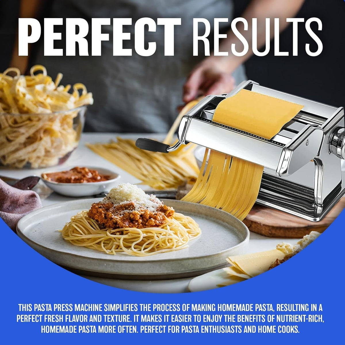 5 IN 1 STAINLESS STEEL PASTA LASAGNE SPAGHETTI TAGLIATELLE RAVIOLI MAKER MACHINE