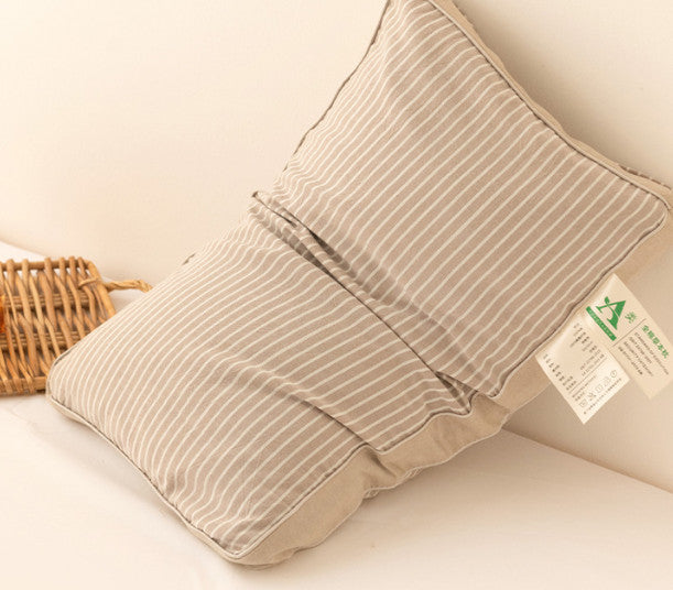 Natural Buckwheat Hull Filled Pillow Sleeping Pillow for Adult Single Use