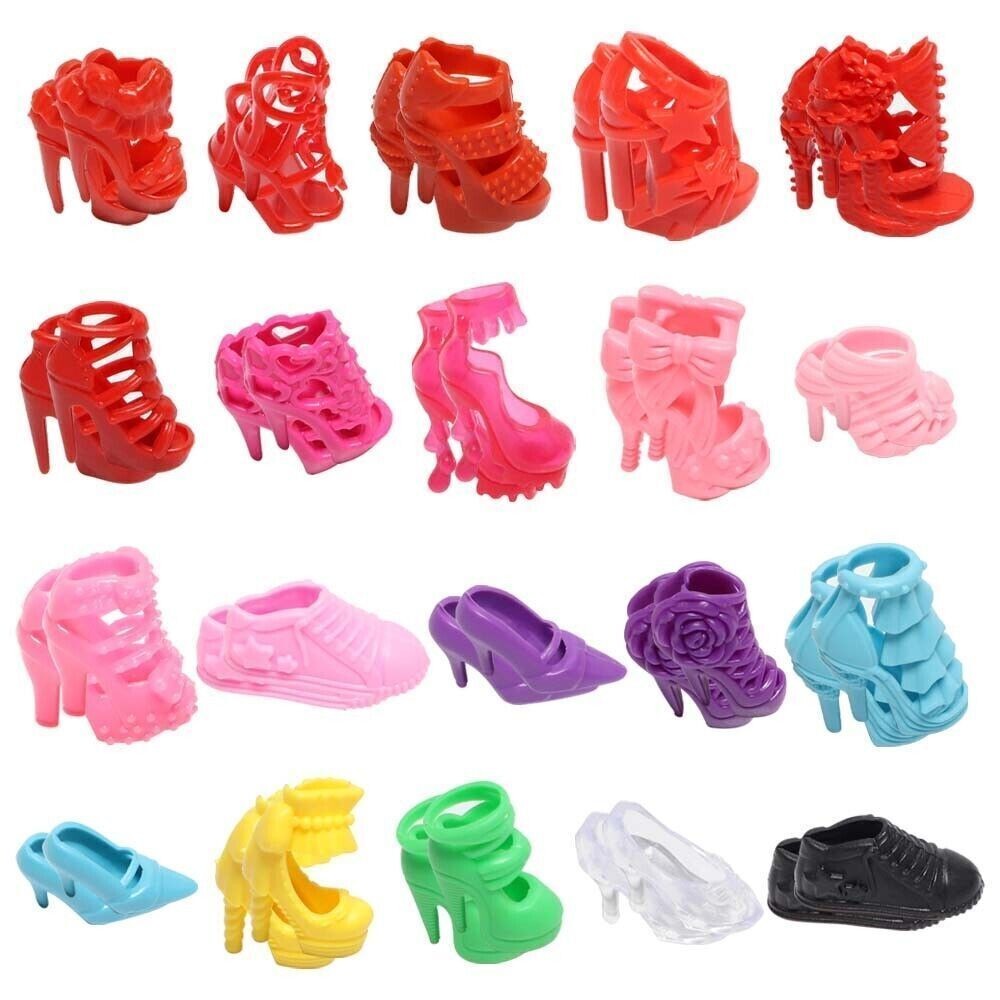 32/50Pcs Barbie Doll Clothes Bundle Dresses Shoes and Accessories Girl Toy Gift