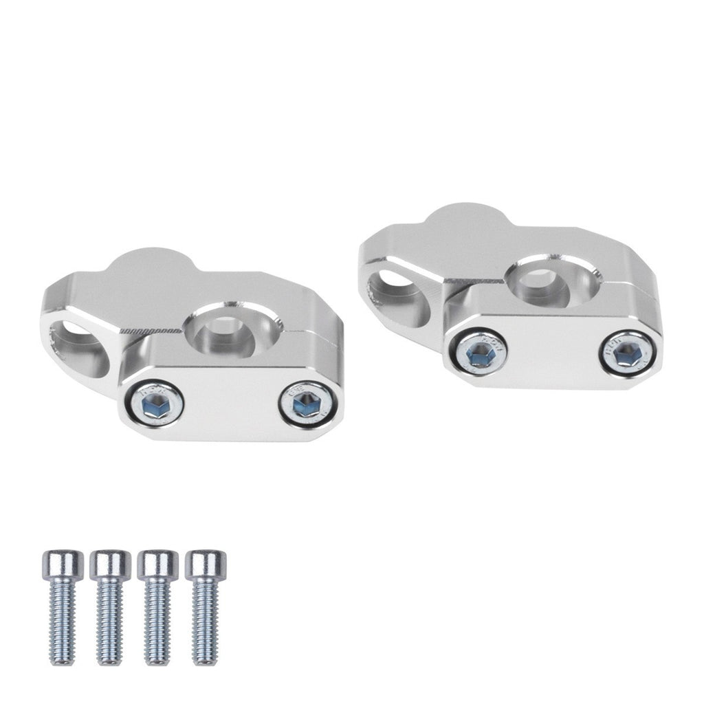 2Pc 22mm Aluminum Motorcycle Handlebar Extension Back Moved Up Handle Bar Risers