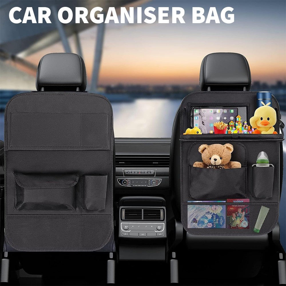 Car Seat Back Organiser Tidy Multi Pocket Storage Bag Organizer Holder Travel UK