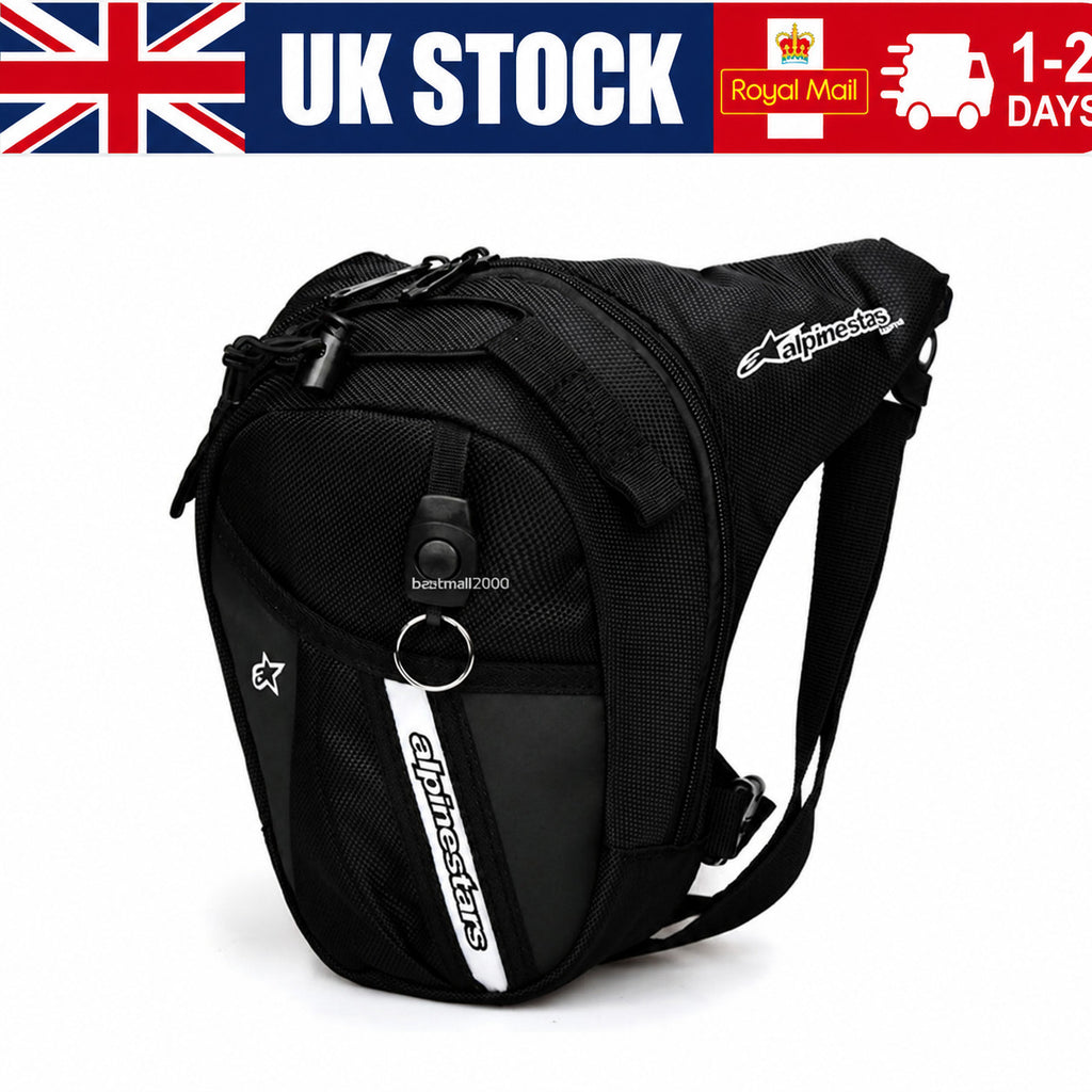 Motorcycle Waist Drop Pack Bag Drop Leg Side Bag Waterproof Adjustable UK