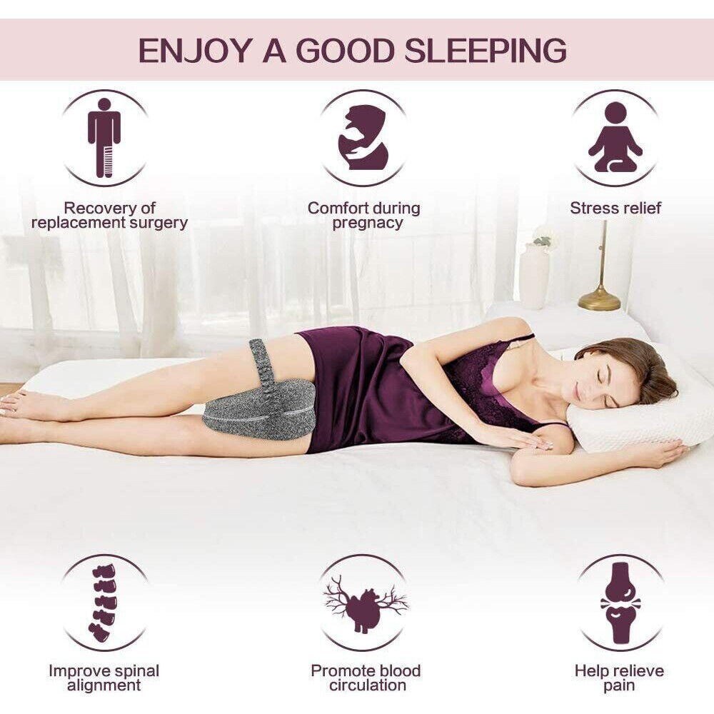 Orthopedic Pillow Leg Memory Foam Knee, Back Pain Relief Sleeping Side Support