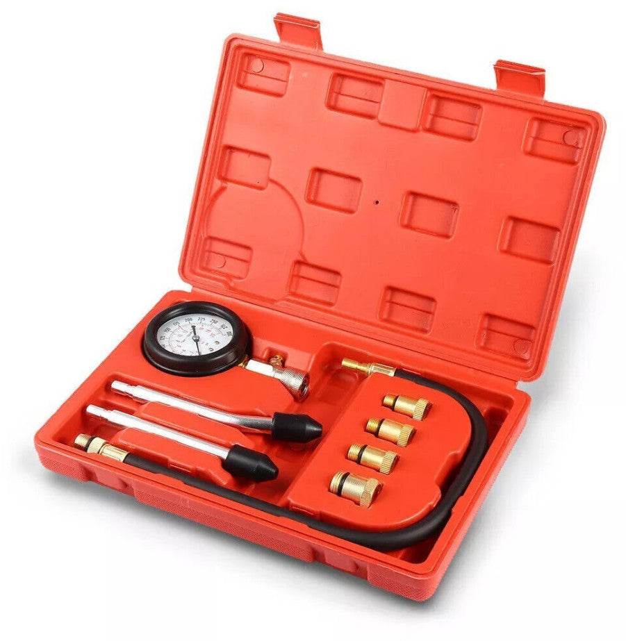 2X Petrol Engine Cylinder Pressure Tester | Compression Test Gauge Kit