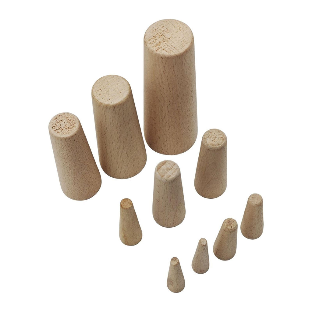 10 Pieces Boat Emergency Soft Wood Plugs Kit Wooden Conical Bungs Plugs Leaks