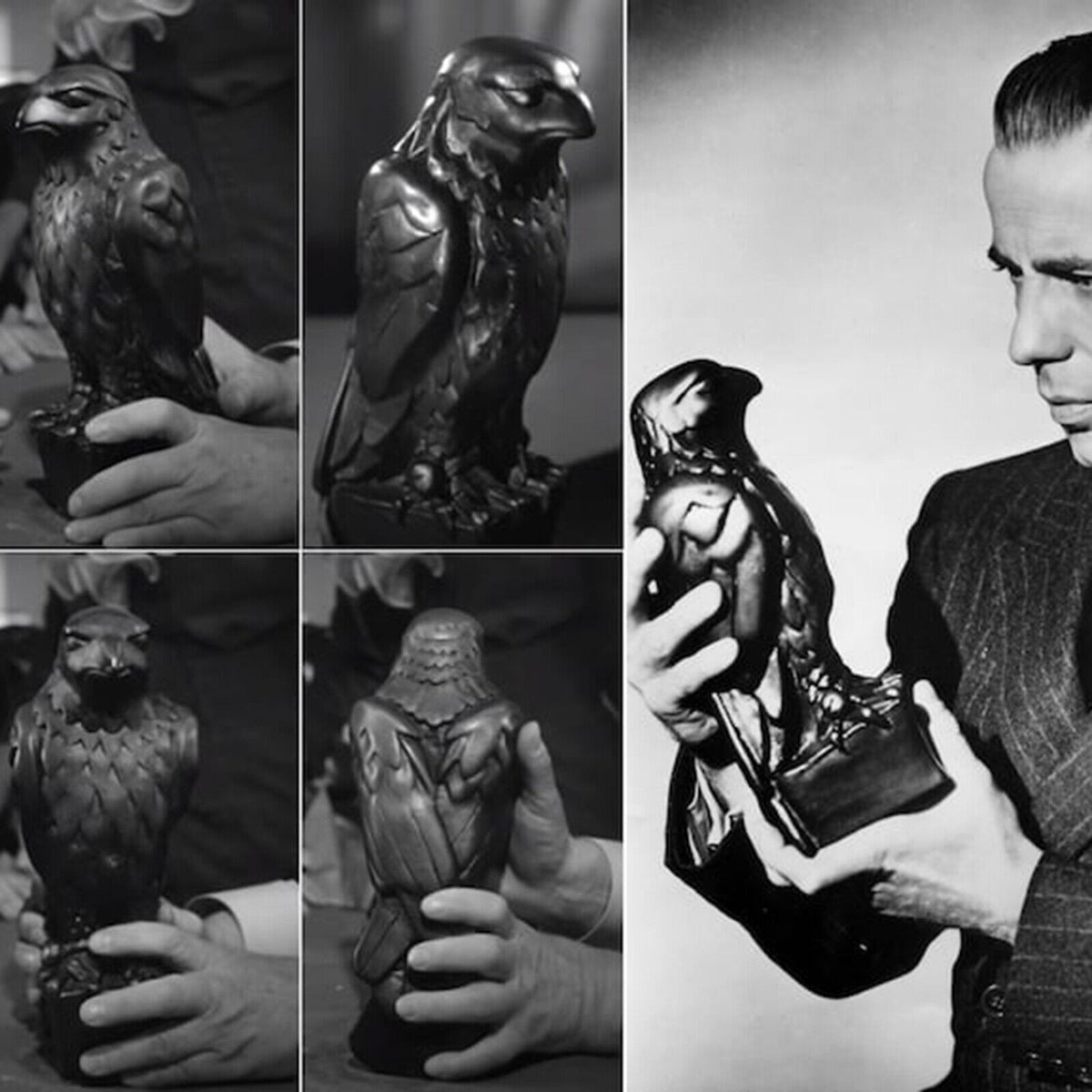 The MAltese FAlcon StAtue Prop Resin EAgle Figurine Home Desktop DecorAtion. *