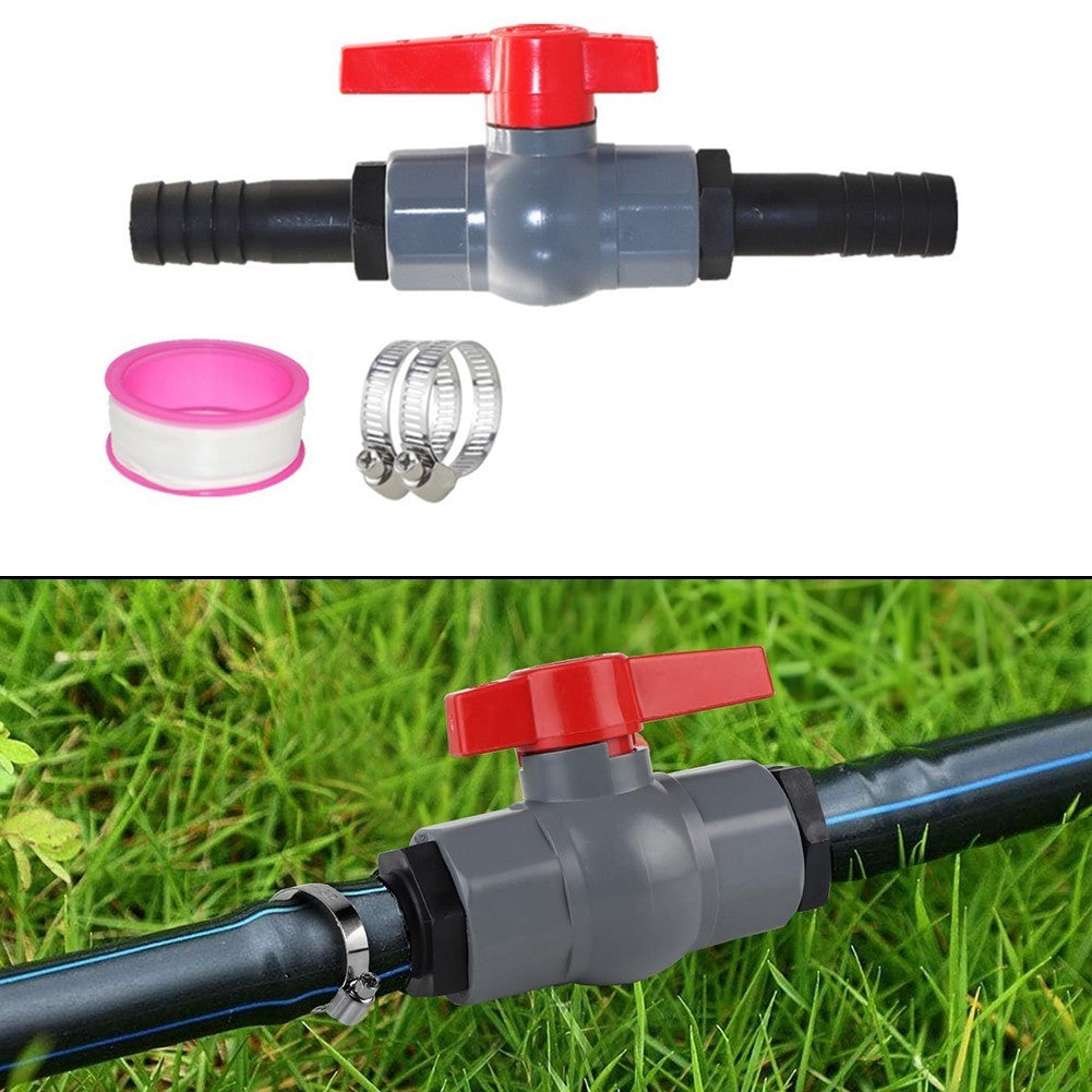 Dependable PVC Ball Valve with Barbed Hose Connector for Leak Free Operation