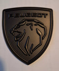 Peugeot Lion Metal Emblem Badge For Front Rear Or Sides Black New Style Fast UK