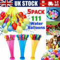 5 Packs x 111 Self Sealing Water Balloons Outdoor Garden Play Kids Party Fun