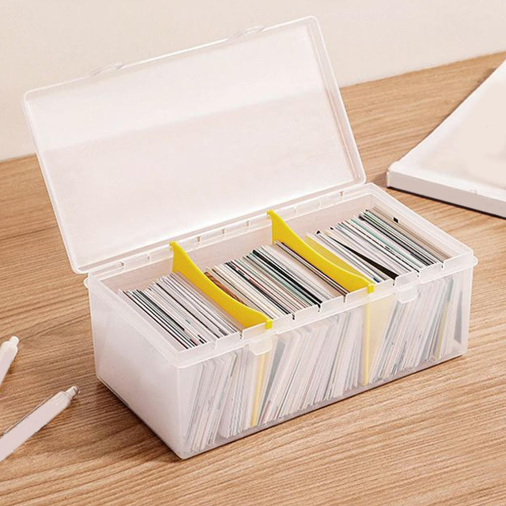 Trading Card Storage Box, Postcards Stickers Box, Sports Cards Holder Organizer,