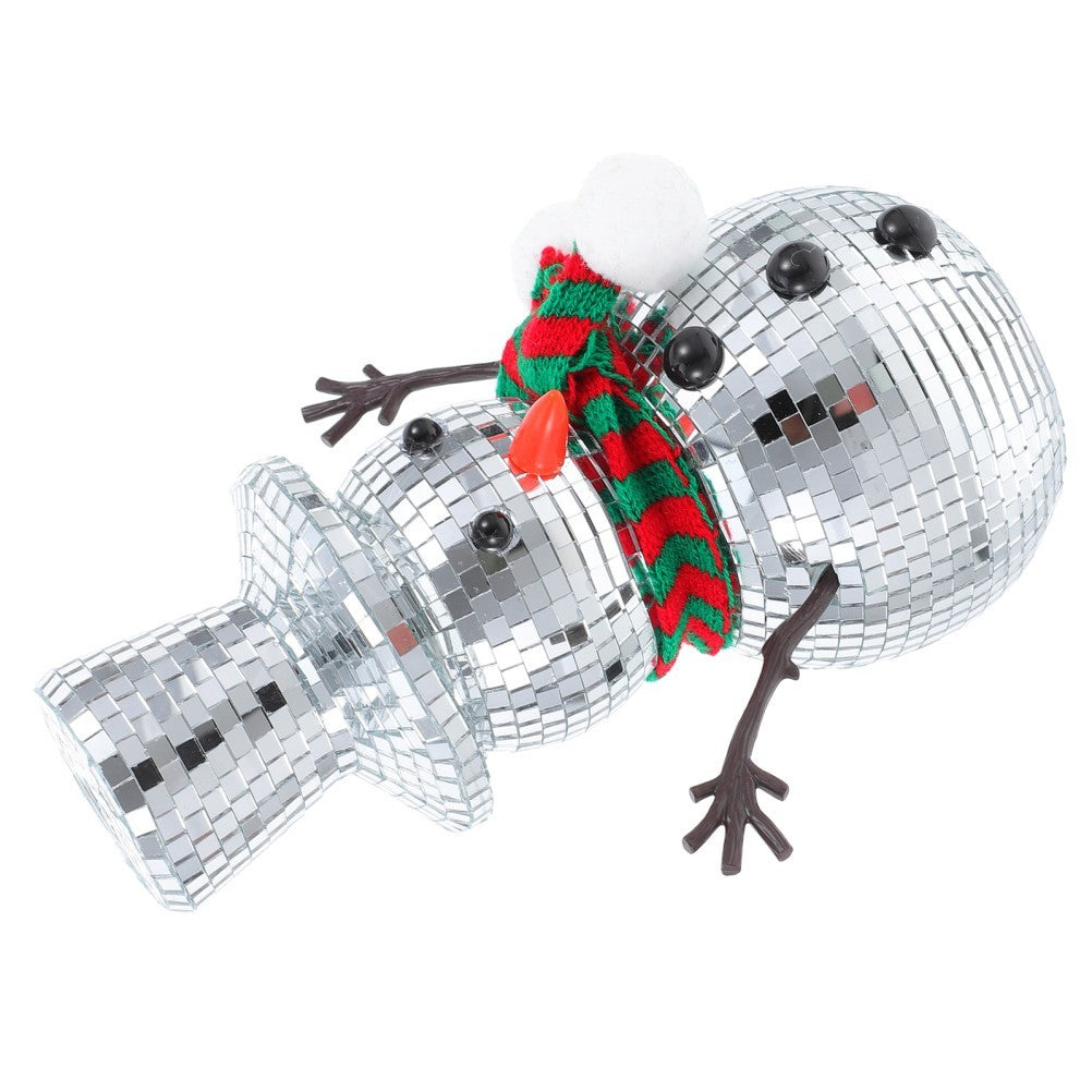 Christmas Snowman Indoor Decorations for Home Disco Balls Ornaments