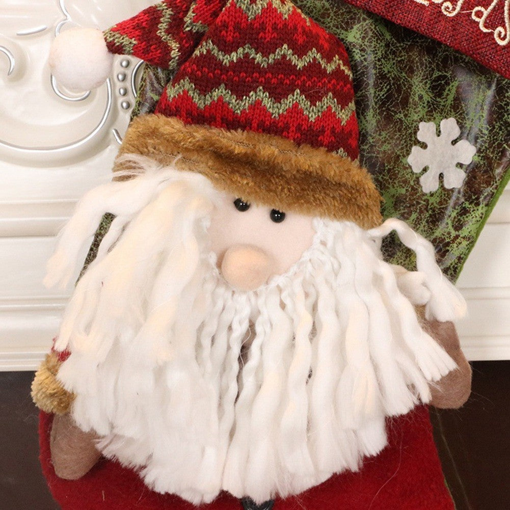 Christmas Stocking Set of 2, Xmas Stockings for Tree Decoration,4343