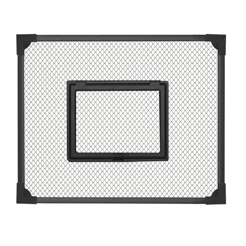 Fish Tank Lid Self Assembly Anti Jump Net Cover Magnetic Black Aquarium Hood