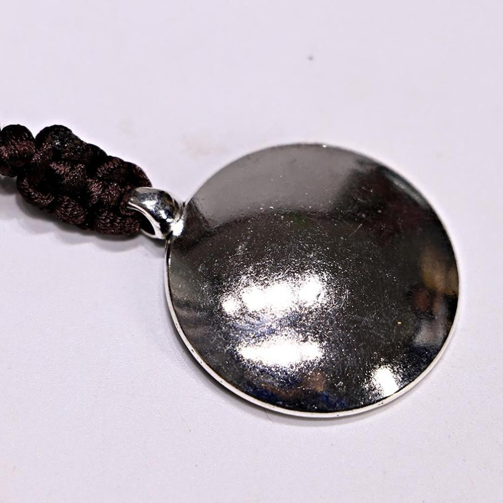 Double Sided Copper Mirror Amulet Pendant Car Hanging for Good Luck