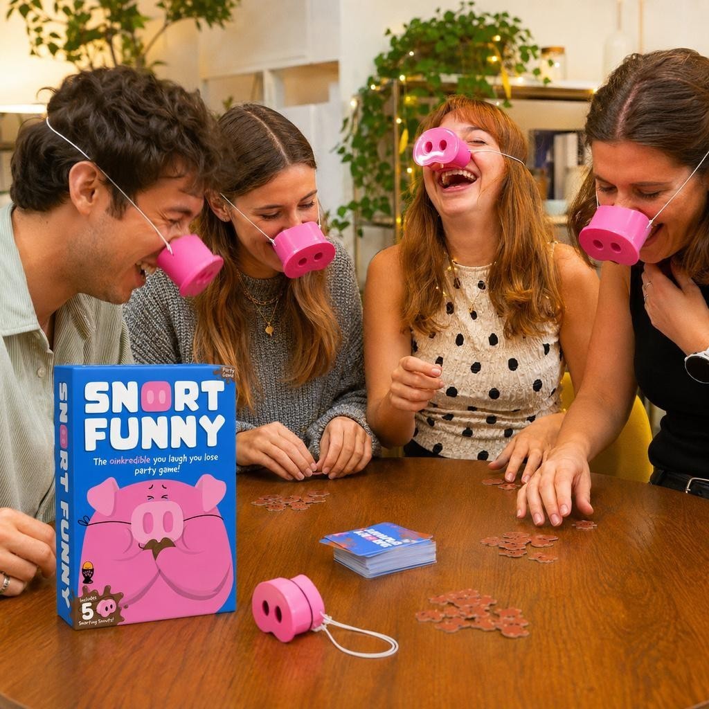 Funny The Oinkcredible You Laugh You Lose Party Game,2026 Pig Snout for Adults
