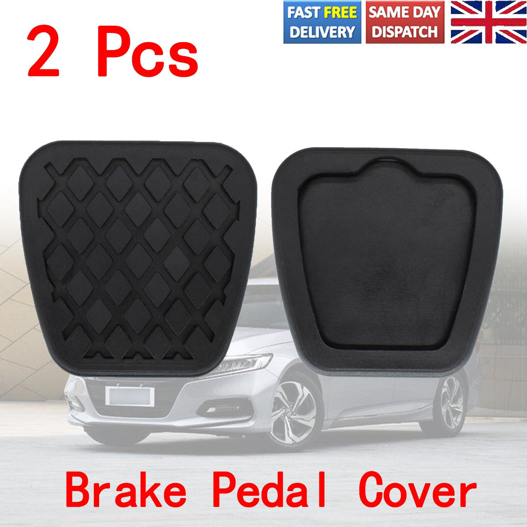 2Pcs Brake Pedal Pad Cover For Honda Accord Civic CRV Element Non-Slip Rubber UK