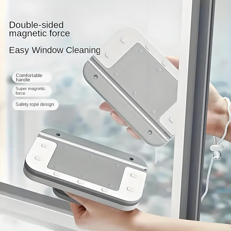 Magnetic Window Wiper Double Side heavy Cleaner Glass Brush Washing Cleaning UK