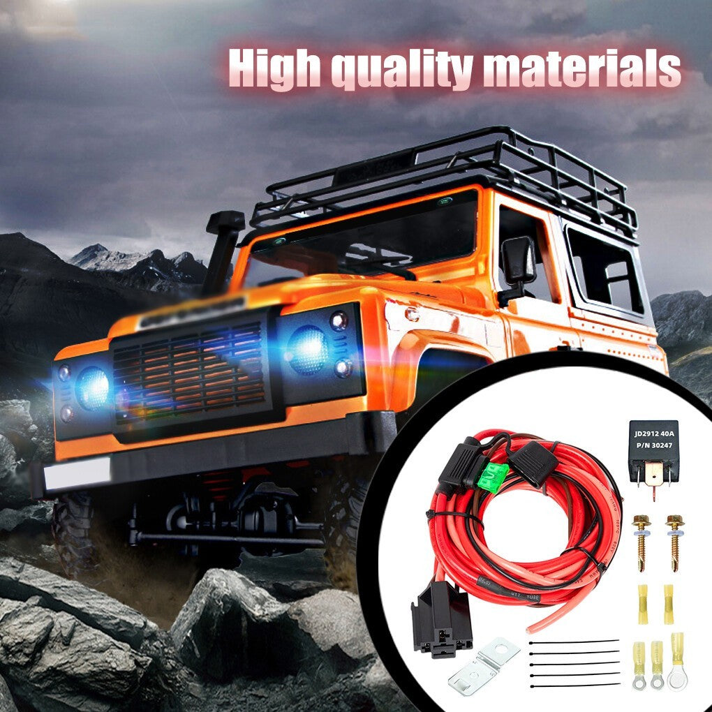 12V Universal Fuel Pump Relay Kit with Complete Wiring Harness for Automotiv